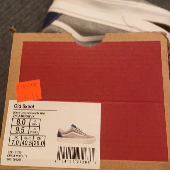 vans coastal grey/tr wht - 9.5 US women - Picture 4 of 4